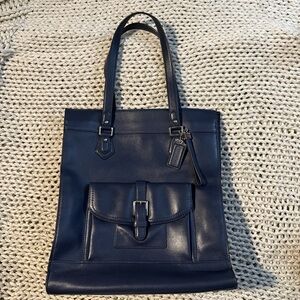 Coach Royal Blue Leather Bag